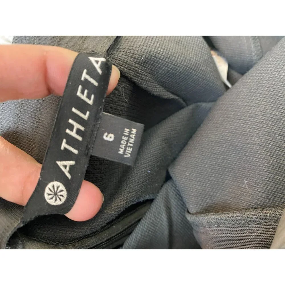 Athleta Wander Slim Pant Gray High-Waist Womens Pants‎ size Side Pockets